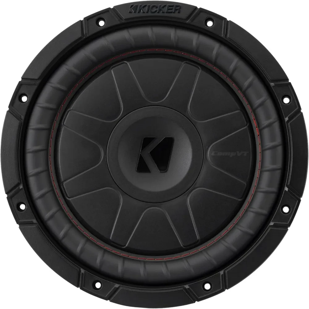 Kicker 52CVT104 10" CompVT Series Single 4-ohm Shallow Subwoofer