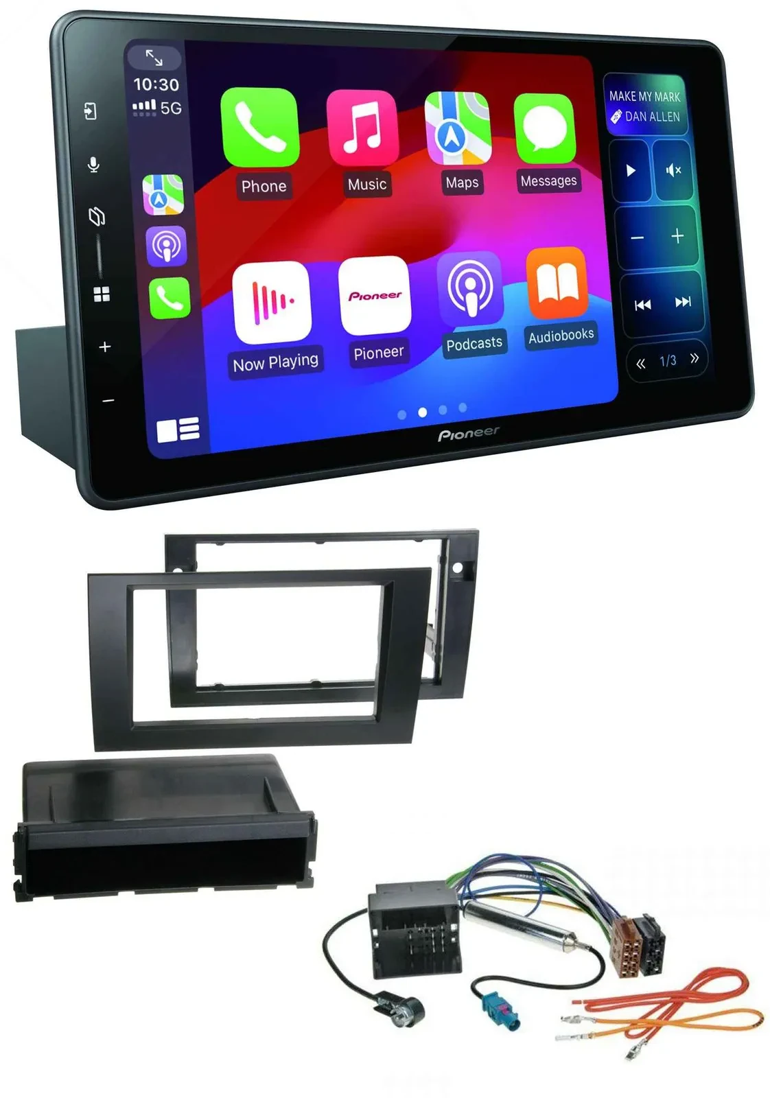 Pioneer Bluetooth DAB MP3 USB Autoradio für Audi A4 01-08 B6 B7 Symphony Quadloc