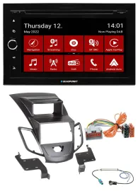 Blaupunkt MP3 DVD Bluetooth DAB 2DIN USB Autoradio für Ford Fiesta 08-10 Display