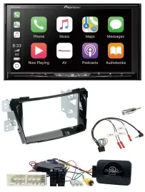 Pioneer 2DIN Lenkrad USB DAB DVD Bluetooth Autoradio für Hyundai i40 ab 16 VF Kl