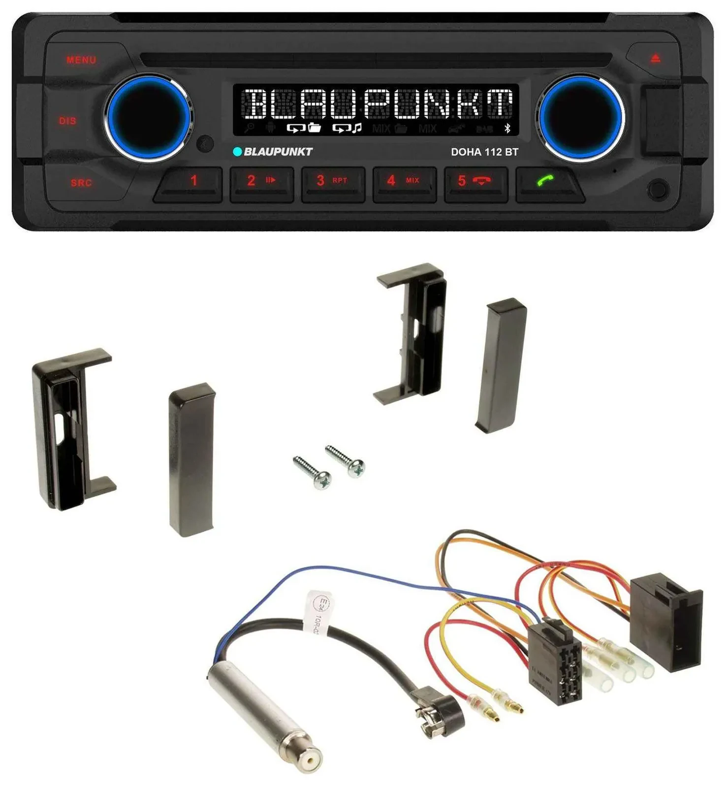 Blaupunkt AUX MP3 CD Bluetooth USB Autoradio für Audi TT (1998-2006) - ISO