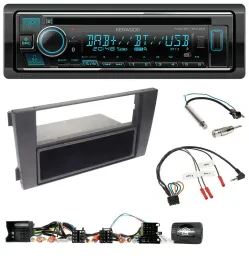 Kenwood Lenkrad Bluetooth DAB USB CD Autoradio für Audi A6 (2001-2004)