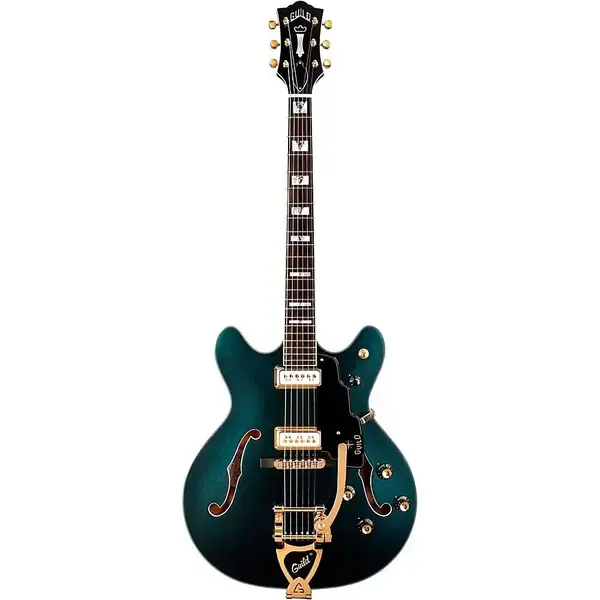 Электрогитара полуакустическая Guild Starfire VI Special Vibrato Tailpiece Semi-Hollow Guitar Kingswood Green