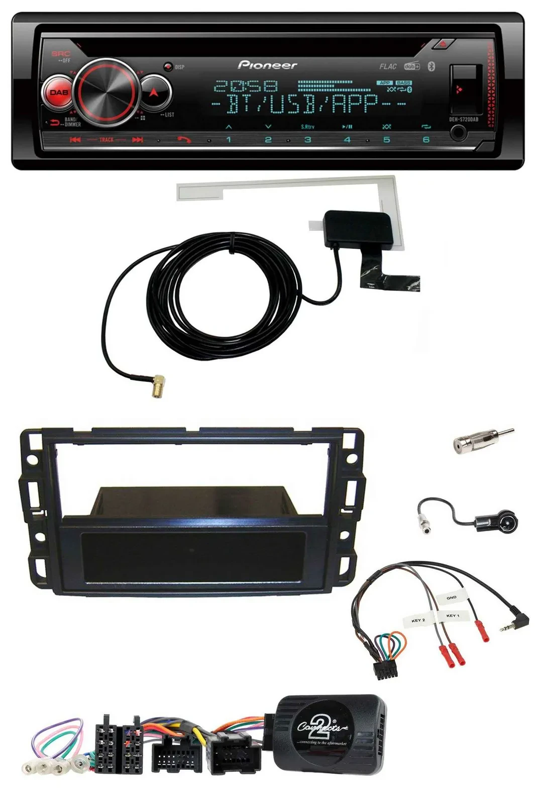 Pioneer DAB CD Lenkrad USB Bluetooth Autoradio für Cadillac BLS YSCF 2006-2010