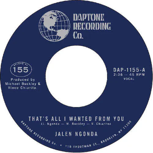 Виниловая пластинка Jalen Ngonda – That's All I Wanted From You / So Glad I Found You Релиз 2024