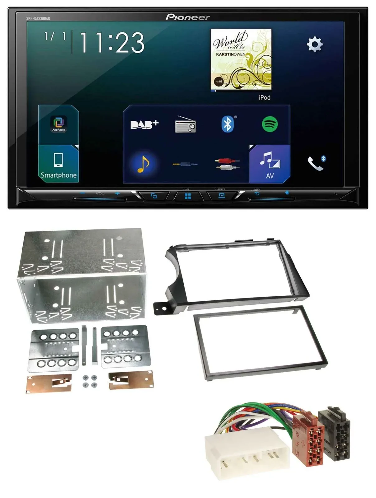 Pioneer MP3 Bluetooth USB 2DIN DAB Autoradio für SSangYong Actyon Kyron 2006-201
