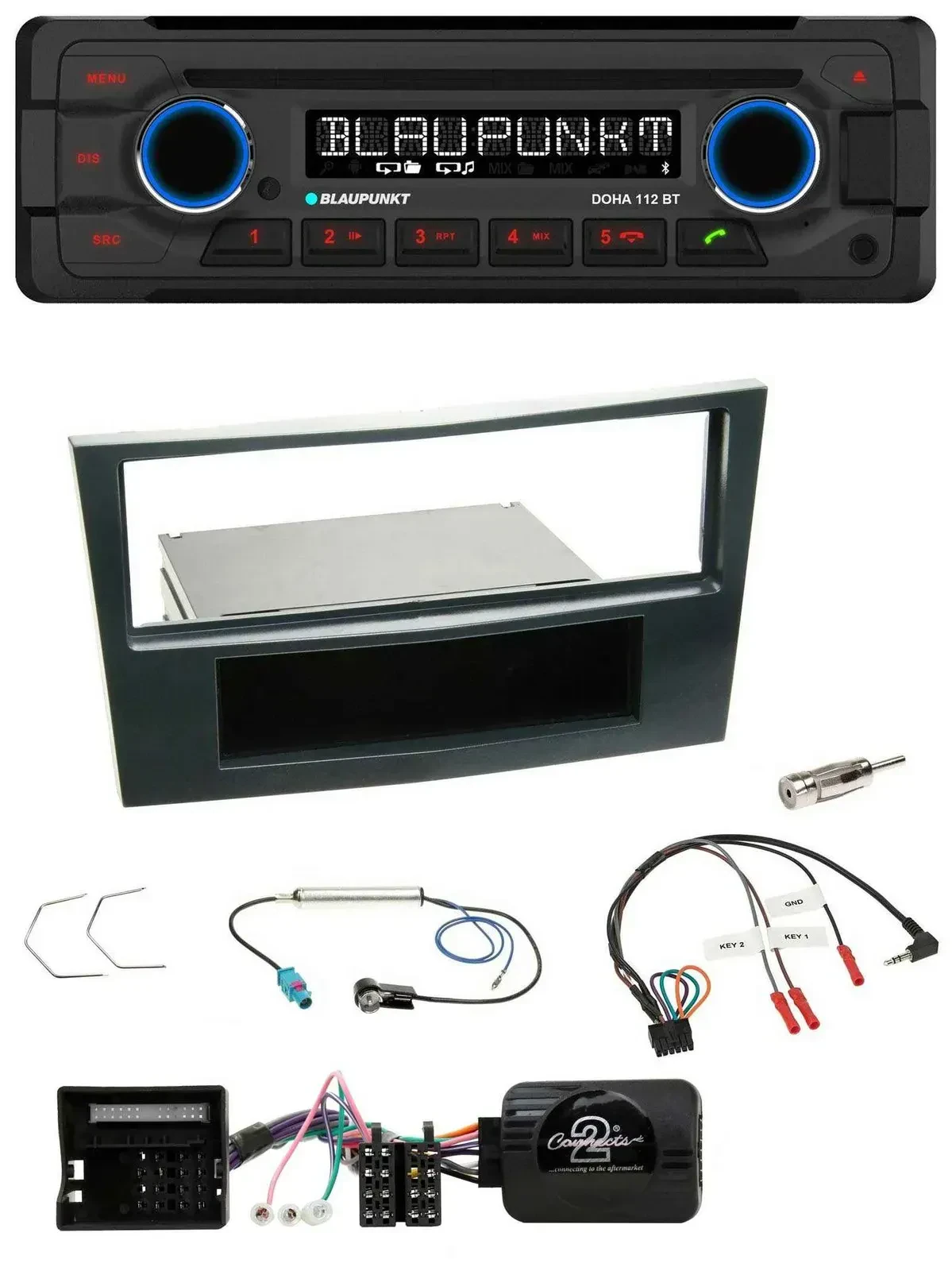 Blaupunkt Lenkrad MP3 CD Bluetooth USB Autoradio für Opel Corsa D 06-08 Stealth