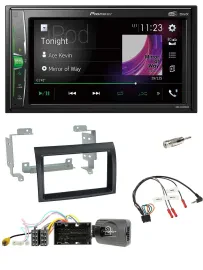 Pioneer 2DIN Lenkrad DAB USB Bluetooth Autoradio für Citroen Jumper ab 14 schwar