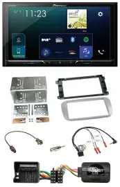 Pioneer Lenkrad Bluetooth USB 2DIN DAB Autoradio für Ford Galaxy C Max Focus Pro