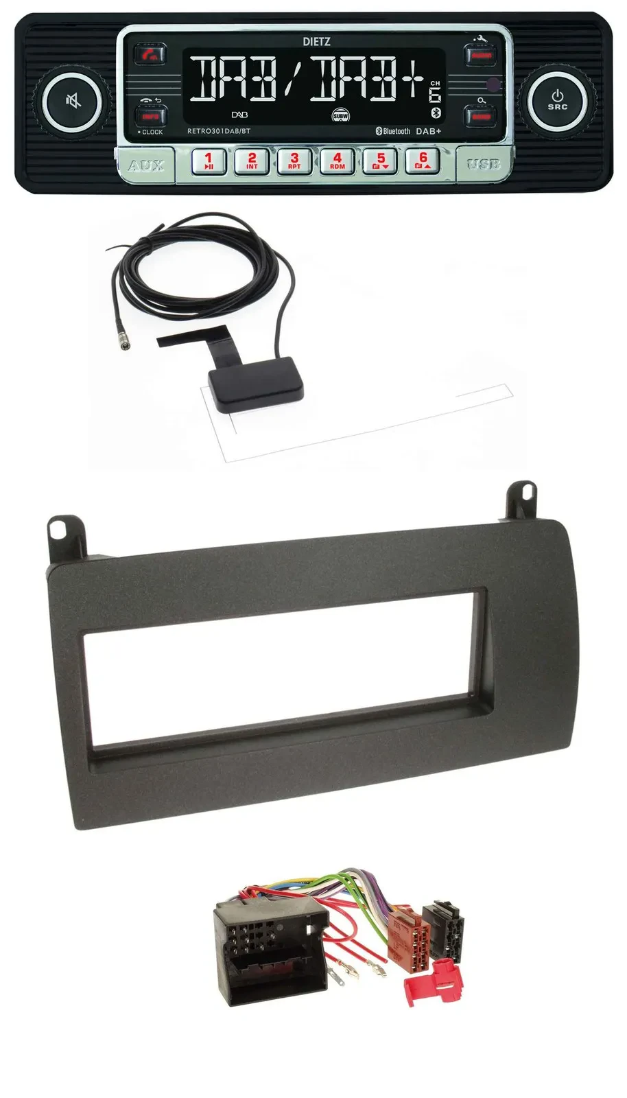 Dietz DAB Bluetooth USB MP3 Autoradio für Rover 75 (2002-2005)