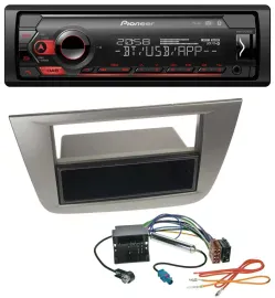 Pioneer MP3 USB DAB Bluetooth Autoradio für Seat Altea Toledo ab 05 Anthrazit-me