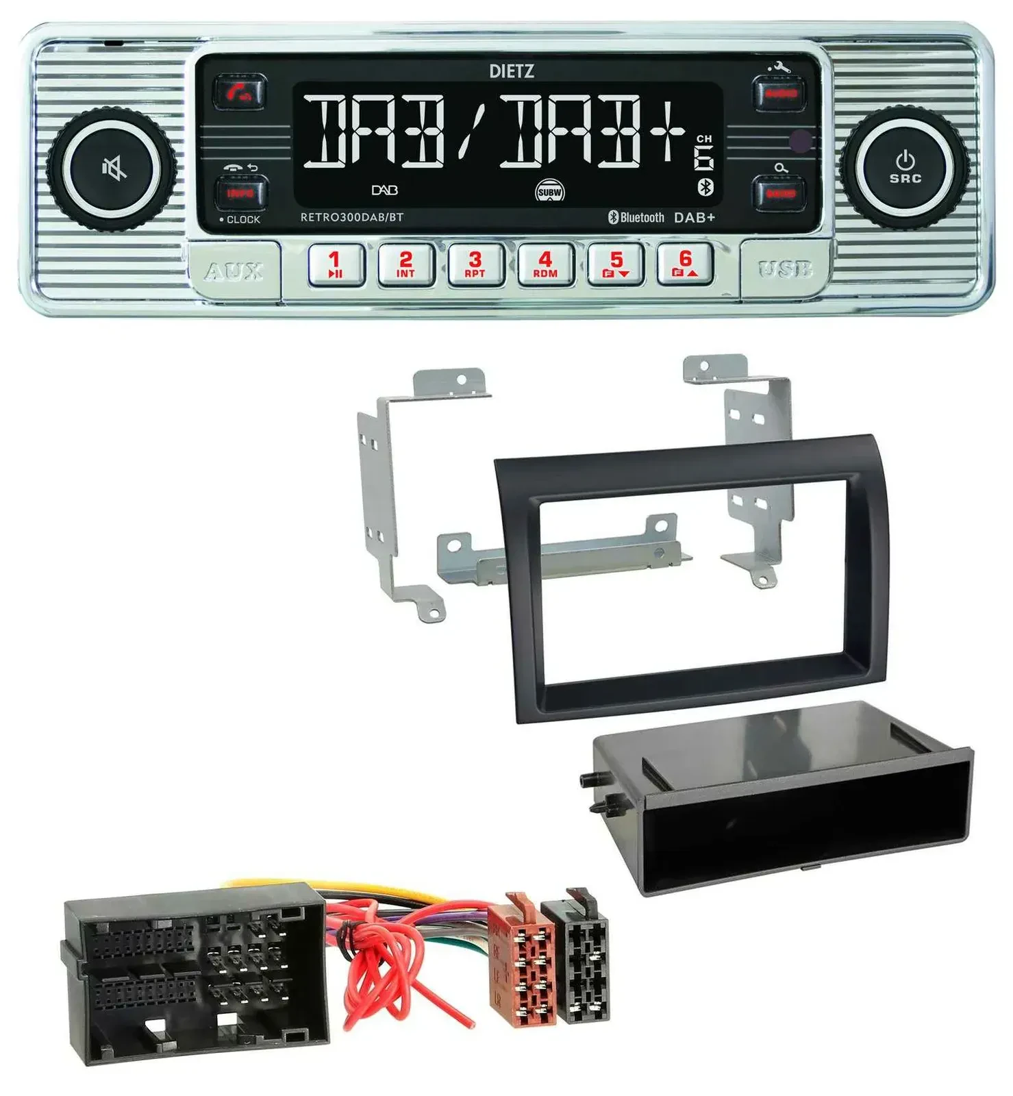 Dietz Bluetooth MP3 DAB USB Autoradio für Citroen Jumper ab 2014 Fiat Ducato 14-