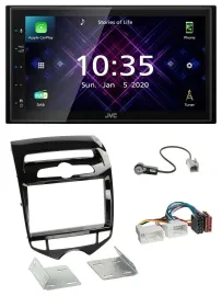 JVC DAB 2DIN MP3 Bluetooth USB Autoradio für Hyundai ix20 ab 10 autom. Klima