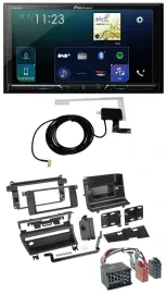 Автомагнитола Pioneer 2DIN, DAB, USB, MP3, Bluetooth для BMW 3 Series (1999–2002)