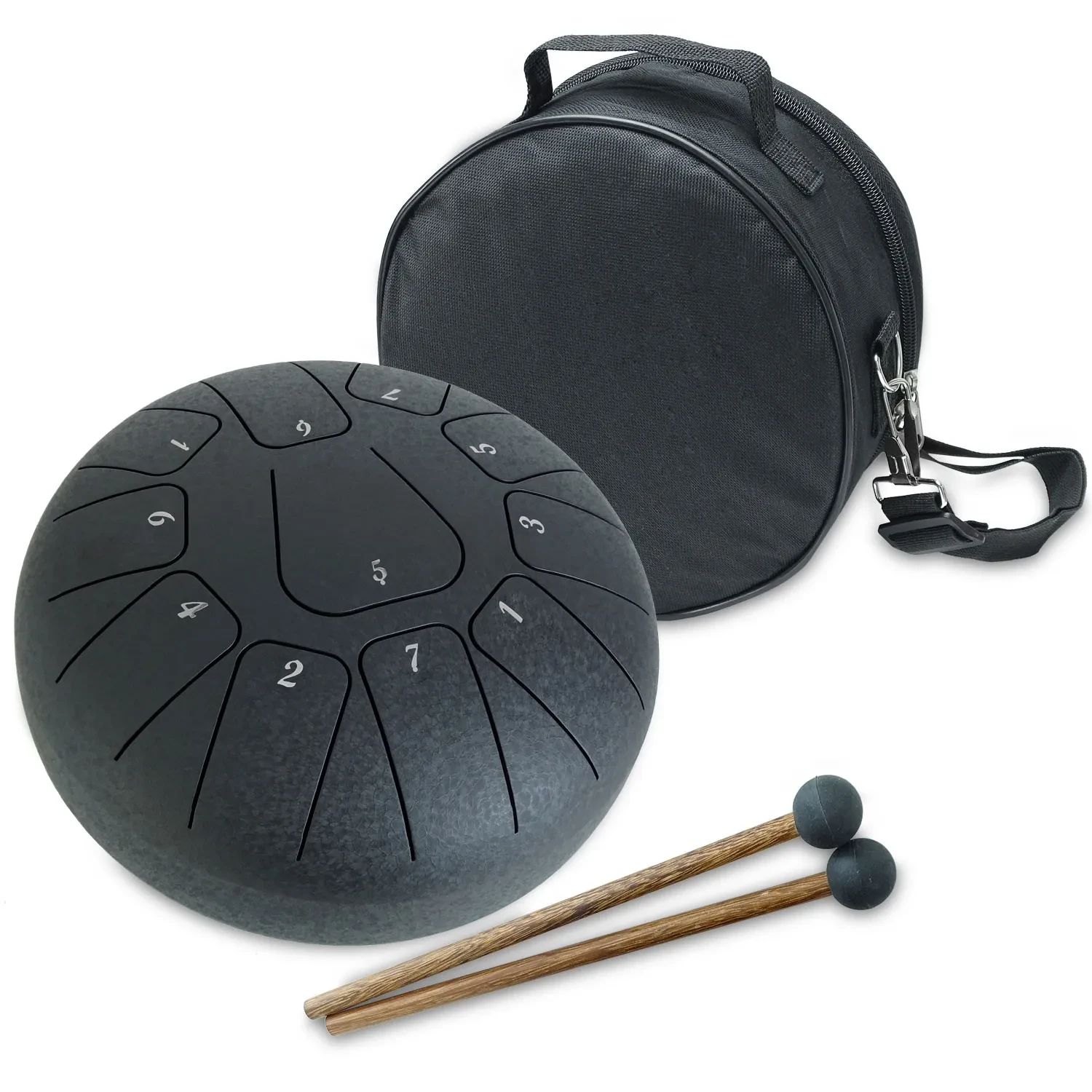 keepdrum TD8BK-F Zungentrommel Tongue Drum 11 Töne Schwarz F-Dur