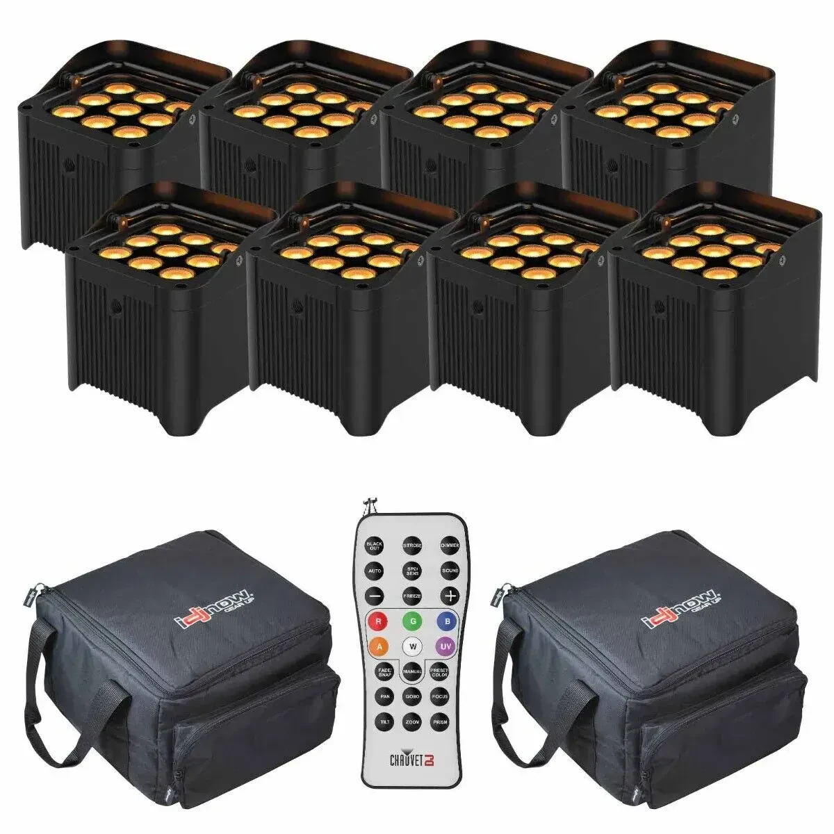 Светодиодный прибор Chauvet DJ Freedom Par Q9 с аксессуарами (8 штук)