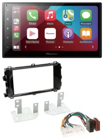 Pioneer USB MP3 DAB 2DIN Bluetooth Autoradio für Toyota Auris (ab 2013)