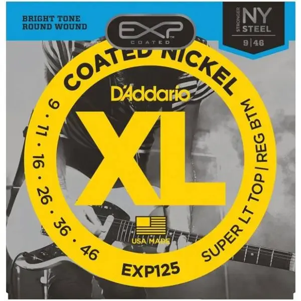 Струны для электрогитары D'ADDARIO EXP125 9-46