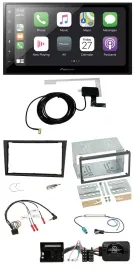 Pioneer USB Lenkrad 2DIN Bluetooth DAB Autoradio für Opel Corsa D 2006-2008 stea