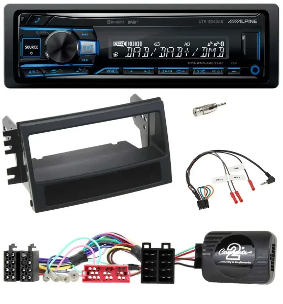 Alpine USB Bluetooth DAB Lenkrad Autoradio für Kia Soul (2009-2011)