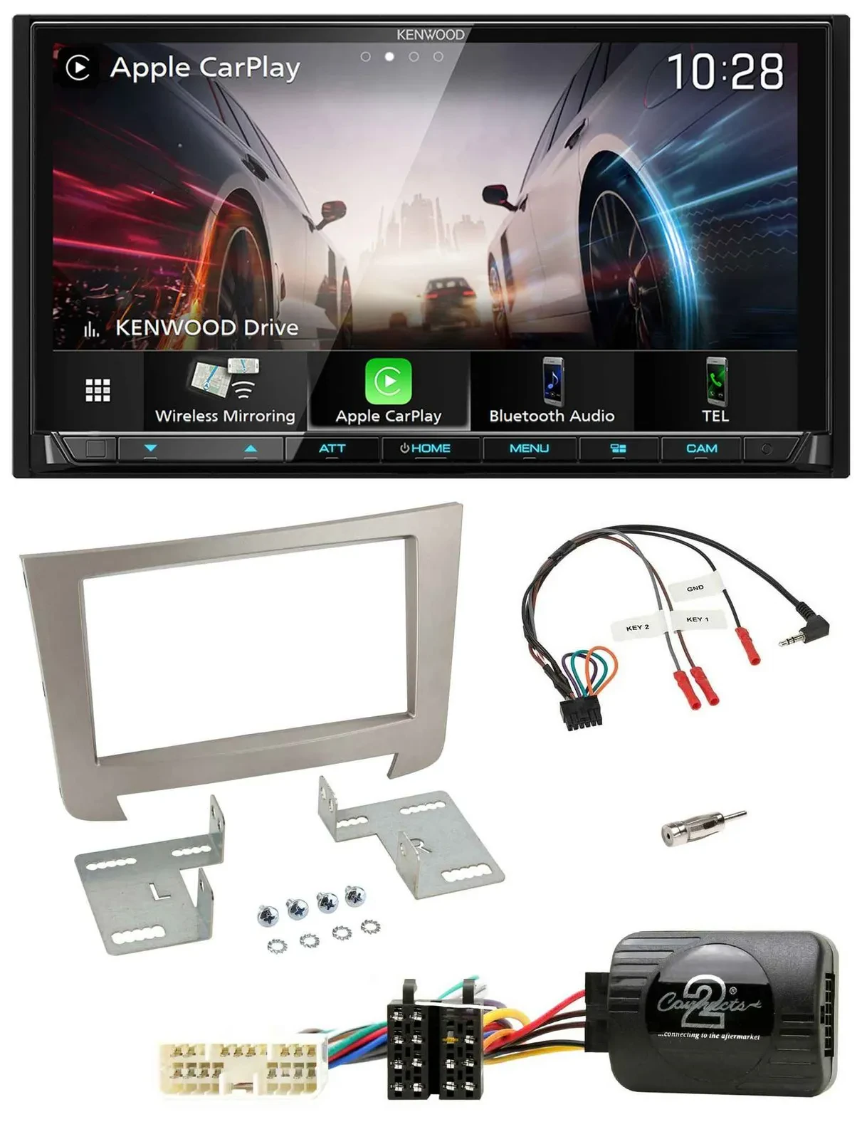 Автомагнитола для SsangYong Rexton Kenwood 2DIN USB DAB Bluetooth