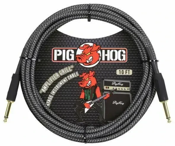 Инструментальный кабель Pig Hog PCH10AG Amplifier Grill Black 3 м