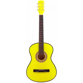 Акустическая гитара DaVinci DF-50A неоновый желтый