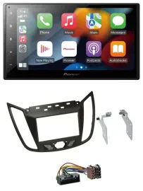 Pioneer DAB Bluetooth 2DIN USB MP3 Autoradio für Ford C-Max (ab 10) braun