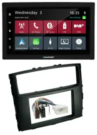 Blaupunkt 2DIN MP3 USB Bluetooth DAB Autoradio für Mitsubishi Pajero 2006-2014