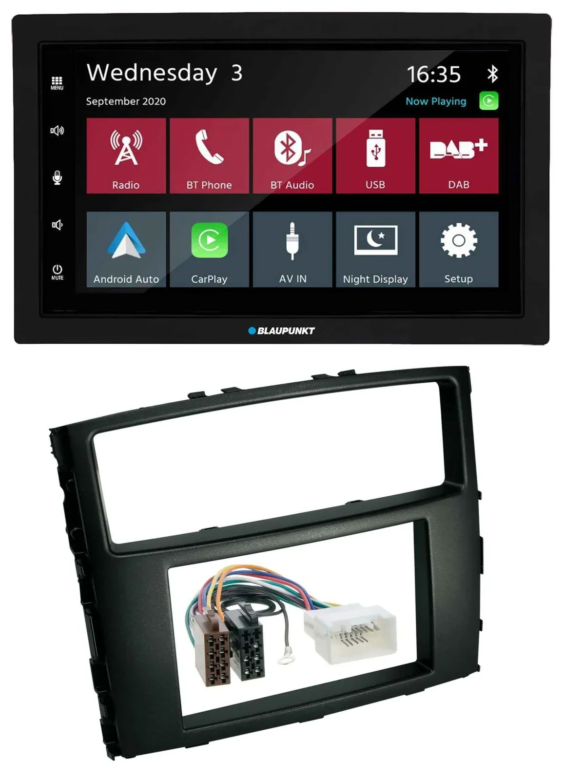 Blaupunkt 2DIN MP3 USB Bluetooth DAB Autoradio für Mitsubishi Pajero 2006-2014