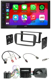 JVC Bluetooth USB Lenkrad 2DIN DAB Autoradio für Ford Focus C-Max Galaxy ab 2007