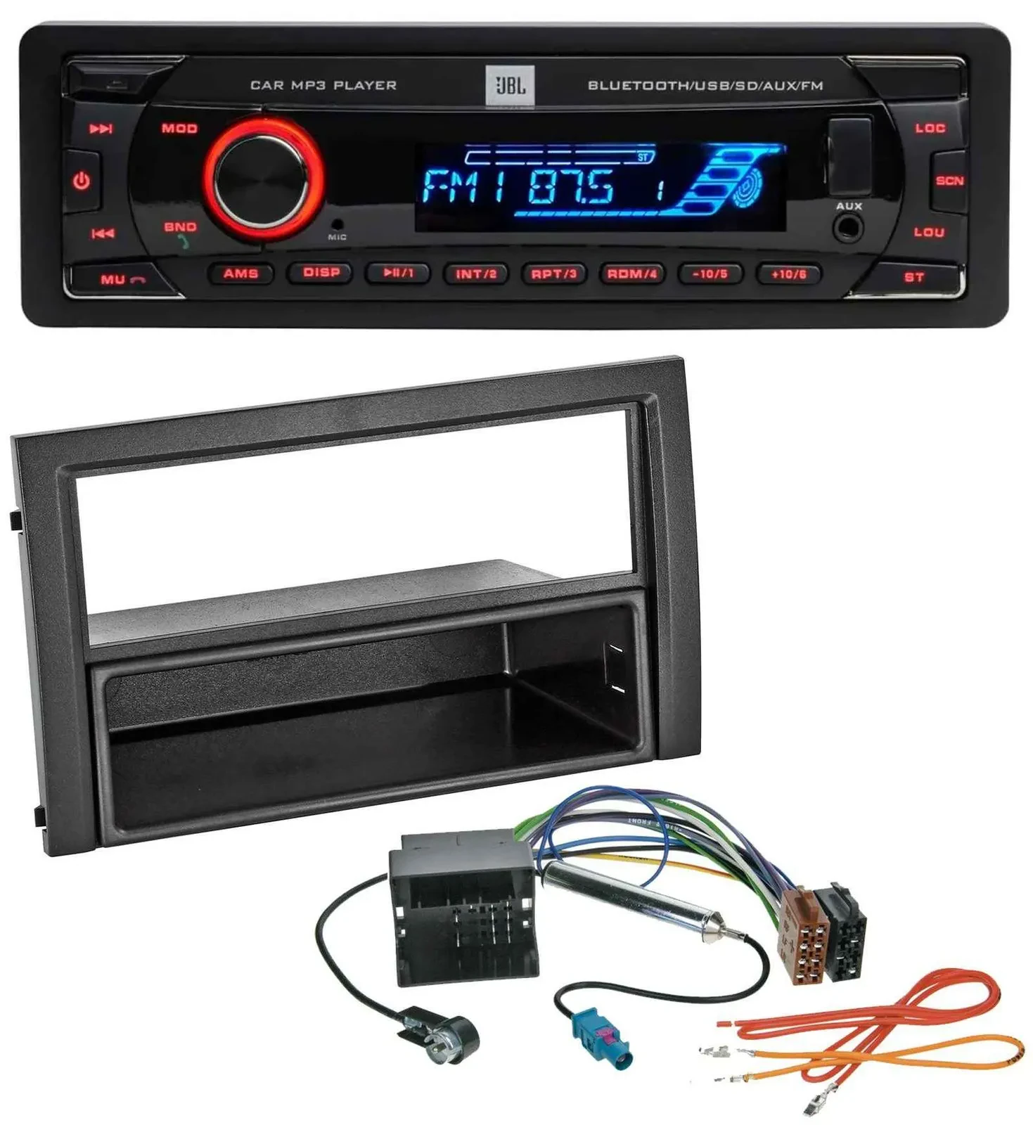 JBL AUX MP3 USB Bluetooth SD Autoradio für Skoda Fabia 6Y Facelift 2004-2007 Qua