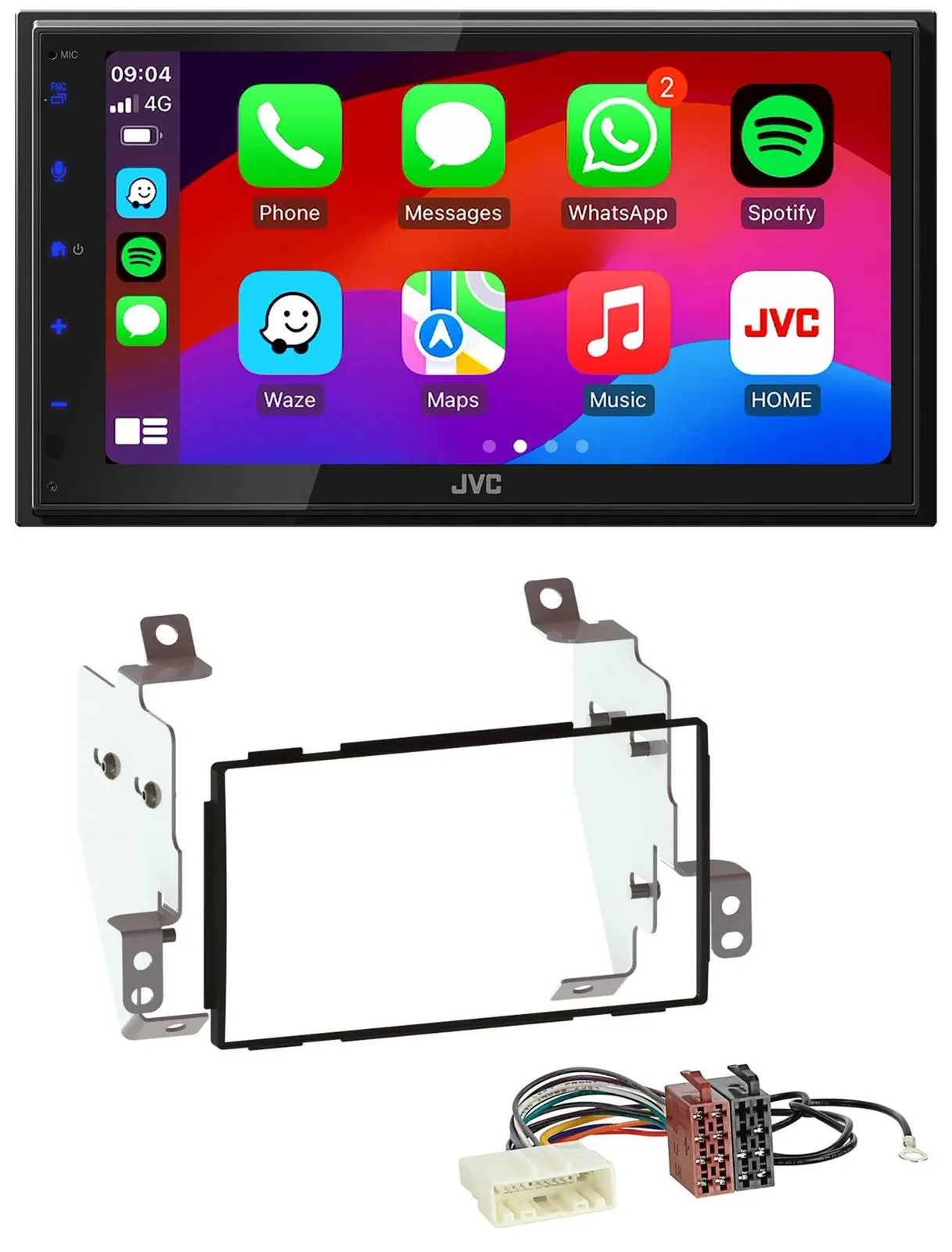 JVC Bluetooth USB MP3 2DIN DAB Autoradio für Nissan Note (2005-2013)