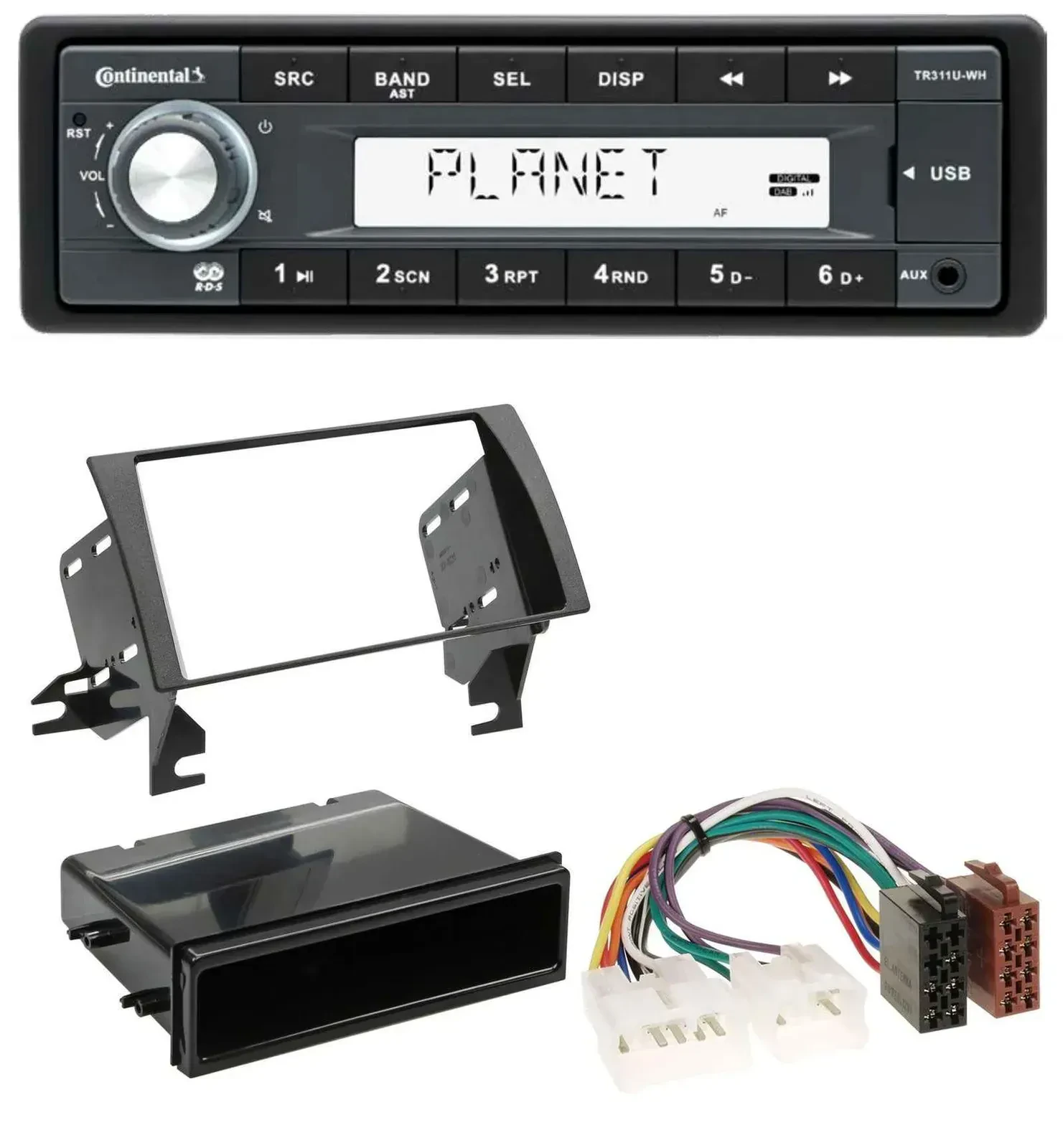 Автомагнитола для Toyota Camry (2002–2006) Continental 1-DIN, USB, MP3, AUX
