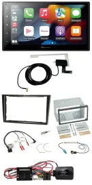 Pioneer Lenkrad USB Bluetooth DAB 2DIN Autoradio für Opel Corsa D Klavierlack 09