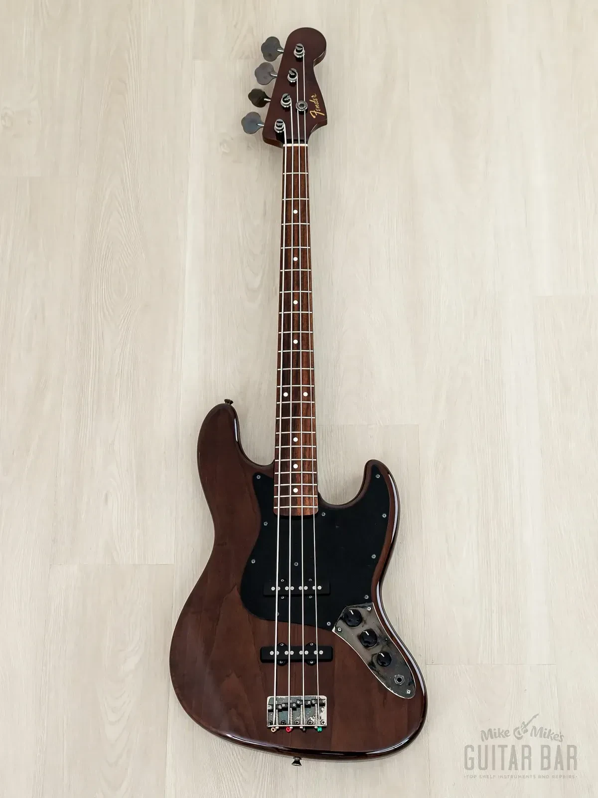 Бас-гитара Fender Jazz Bass Walnut 1962 Vintage Reissue JB62-WAL JJ Gloss Transparent w/gigbag Japan 2013