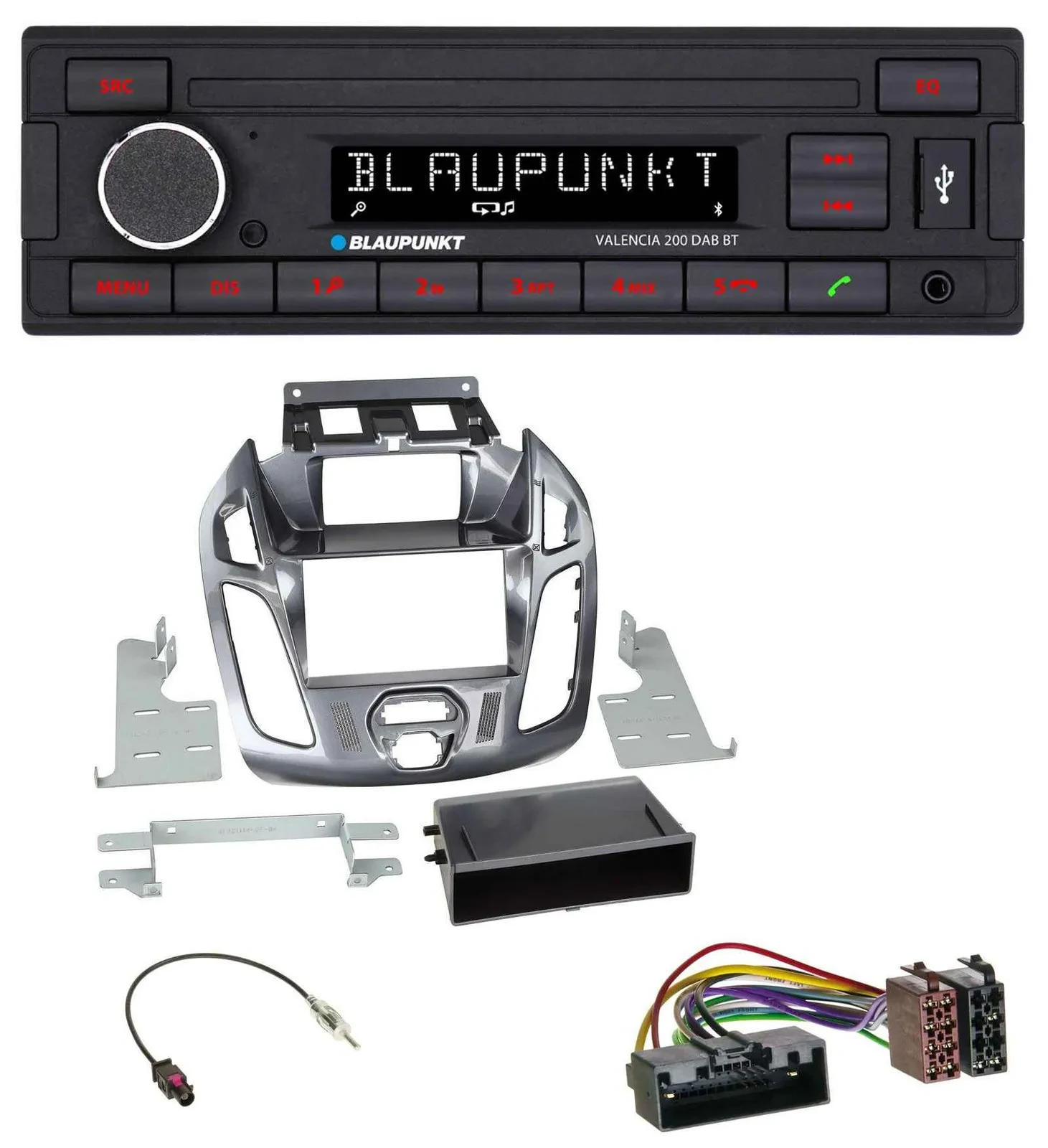 Blaupunkt DAB MP3 Bluetooth USB Autoradio für Ford Transit Connect 2012-2018 Dis