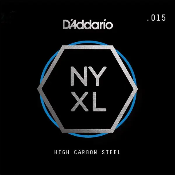 Струна одиночная D'Addario NYS015 NYXL Plain Steel Single 015
