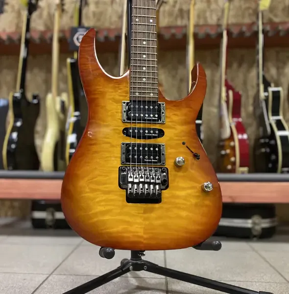 Ibanez RG470 QMD HSH Sunburst w/gigbag Indonesia 2013 купить в SKIFMUSIC |  469493