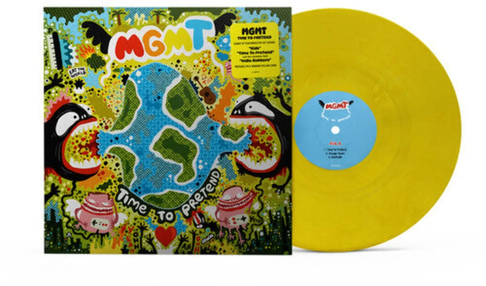 MGMT - Time To Pretend [Banana Yellow Vinyl] NEW Vinyl