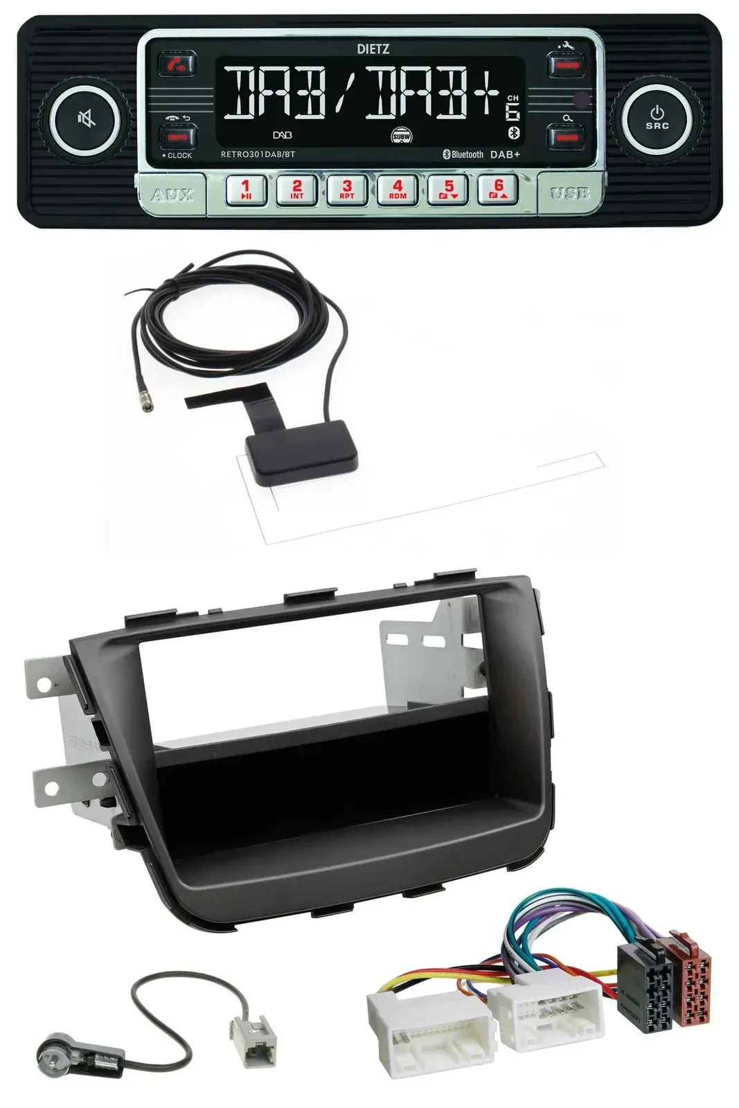 Dietz DAB Bluetooth USB MP3 Autoradio für Kia Sorento II XM Facelift 12-15