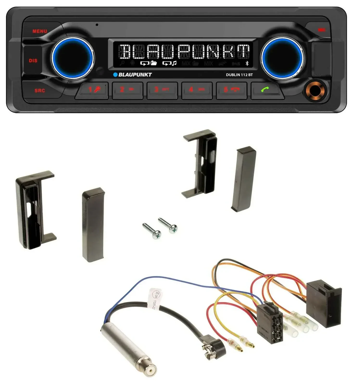 Blaupunkt MP3 Bluetooth USB AUX Autoradio für Audi TT (1998-2006) - ISO