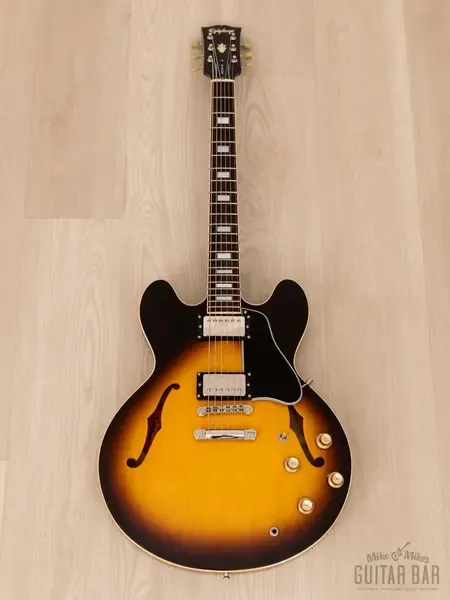 Полуакустическая электрогитара Epiphone '63 ES-335 Dot Vintage Sunburst Pre-Elitist Japan 2001 w/Case