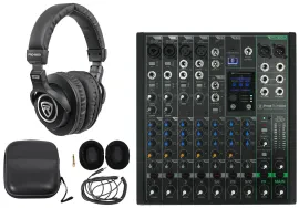 Mackie ProFX10GO 10-Channel Battery Analog Mixer w/FX/USB/Bluetooth+Headphones