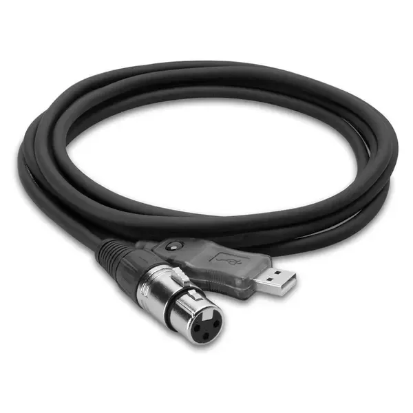 Коммутационный кабель Hosa Technology 10' (3m) Tracklink Microphone XLR Female to USB Interface Cable