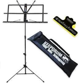 Пюпитр для нот keepdrum MUS2BK черный, с зажимом для нот