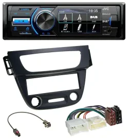 Автомагнитола для Renault Megane 3 2009–2014 JVC Bluetooth MP3 USB DAB черная