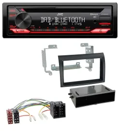 JVC CD DAB USB Bluetooth MP3 Autoradio für Citroen Jumper Fiat Ducato 06-11 schw