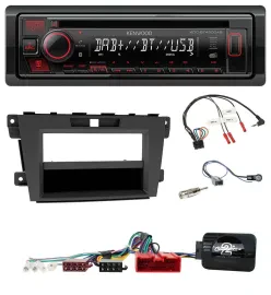 Kenwood Lenkrad CD USB Bluetooth DAB Autoradio für Mazda CX-7 2009-2013