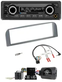 Blaupunkt Bluetooth DAB Lenkrad USB Autoradio für Alfa 147 GT 2007-2010 anthrazi